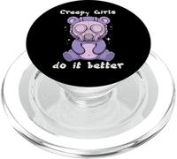 Pastel Goth Creepy Girls do it better Bear Kawaii Anime PopSockets PopGrip for MagSafe