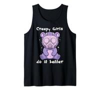 Pastel Goth Creepy Girls do it Better Bear Kawaii Anime Tank Top