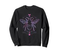 Pastel Goth Creepy Gothic Moth Witchy Serpent Moon Wicca Sweatshirt