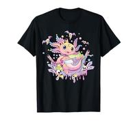 Pastel Goth Cute Creepy Axolotl Gothic Kawaii Menhera T-Shirt