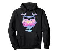 Pastel Goth Cute Creepy Melting Heart Dead Inside Gothic Emo Pullover Hoodie