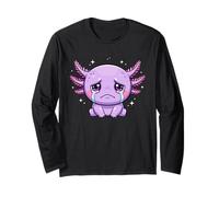 Pastel Goth Cute Crying Axolotl Kawaii Anime Long Sleeve T-Shirt