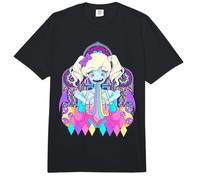 Pastel Goth Evil Anime Girl Vomit Puke Yandere Punk Gothic Comfort Colors Adult Heavyweight T-Shirt