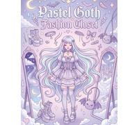 Pastel Goth Fashion Closet: Coloring Book Page