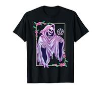 Pastel Goth Ghost Grim Reaper Witchcraft Wicca Tarot T-Shirt