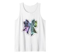 Pastel Goth Halloween Bow with Spooky Scenes Tank Top