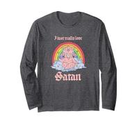 Pastel Goth I Just Really Love Satan Occult Witch Long Sleeve T-Shirt