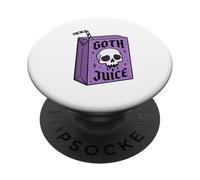 Pastel Goth Juice Box Skull Aesthetic Graphic Halloween PopSockets Adhesive PopGrip