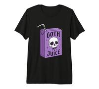 Pastel Goth Juice Box Skull Aesthetic Graphic Halloween Premium T-Shirt