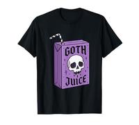 Pastel Goth Juice Box Skull Aesthetic Graphic Halloween T-Shirt