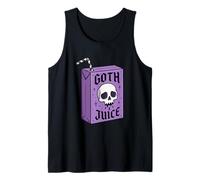 Pastel Goth Juice Box Skull Aesthetic Graphic Halloween Tank Top