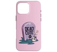 Pastel Goth Kawaii Dead Cute Tombstone Graveyard Case for iPhone 16 Pro Max
