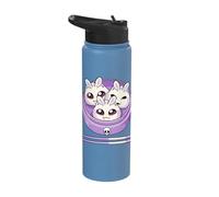 Pastel Goth Kawaii Dumpling Mothman Dim Sum Stainless Steel Insulated Water Bottle