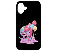 Pastel Goth Kawaii Menhera Sad Creepy Voodoo Doll Clown Girl Case for iPhone 16 Plus