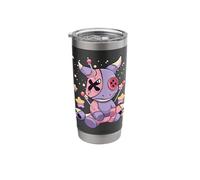 Pastel Goth Kawaii Menhera Yami Sad Voodoo Doll Dragon Stainless Steel Insulated Tumbler