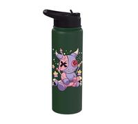 Pastel Goth Kawaii Menhera Yami Sad Voodoo Doll Dragon Stainless Steel Insulated Water Bottle