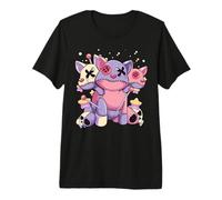 Pastel Goth Kawaii Menhera Yami Voodoo Doll Three Headed Dog Premium T-Shirt