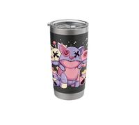 Pastel Goth Kawaii Menhera Yami Voodoo Doll Three Headed Dog Stainless Steel Insulated Tumbler