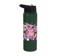 Pastel Goth Kawaii Menhera Yami Voodoo Doll Three Headed Dog Stainless Steel Insulated Water Bottle
