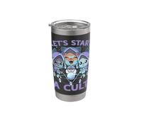 Pastel Goth Kawaii Occult Cats Summon Let's Start A Cult Cat Stainless Steel Insulated Tumbler