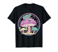 Pastel Goth Mushroom Frog Cottagecore Aesthetic Farmcore T-Shirt