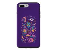 Pastel Goth Occult Skull Mystical Flash Tattoo Case for iPhone 7 Plus/8 Plus