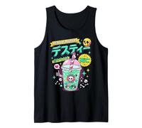 Pastel Goth Spooky Boba Tea Skull Japanese Halloween Tank Top