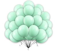 Pastel Green Balloons 15Pcs 5 Inch Macaron Baby Mint Green Latex Balloon Girls Kids Birthday Proposal Wedding Anniversary Engagement Baby Shower Party Decoration