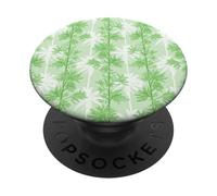 Pastel Green Palm Trees and Vines Preppy Coastal PopSockets Adhesive PopGrip