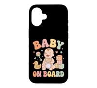 Pastel Groovy Baby Toy Blocks Rattle Design Case for iPhone 16
