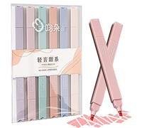 Pastel Highlighter | No Bleed Highlighters Pens | Soft-Tip Pastel Aesthetic Bible Highlighters | 6 Distinct Colors Cute Markers | Duall Head Highlighters for Journal, Planner, Notes, Painting