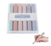 Pastel Highlighter Pens - Gentle Ink Non Smudge Soft Chisel Tip, Vibrant Light Colors Easy Marking, Long Lasting Writing Tools Perfect for Study Notes Reading | Stationary Supplies for Students Teache