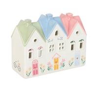 Pastel House Incense Cone Burner and Tealight Holder