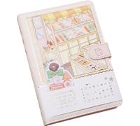 Pastel Journal Notebook - Kawaii Cute Japanese Stationery, Soft Puffy Cover, 256 Pages, for Girls, Teens & Women - Drawing, Writing, Scrapbooking, Aesthetic Diary