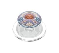Pastel Koi Fish Sun Waves Japanese Ocean Nature PopSockets PopGrip for MagSafe