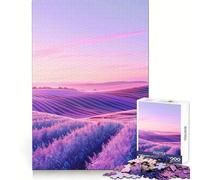 Pastel Lavender Fields Jigsaw Puzzle for Adults 1000 Pieces Boost Recall Leisure Fun Accurate Edge Lovely Present (38x52cm)
