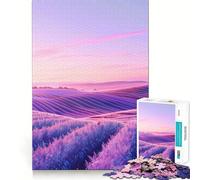Pastel Lavender Fields Jigsaw Puzzles for Adults 1000 Piece Mind Puzzle Slow Enjoy Image Assembly Perfect Present (50x75cm)