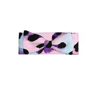 Pastel Leopard Print Baby Bow Headband-Soft Stretchy for 0-6 Months