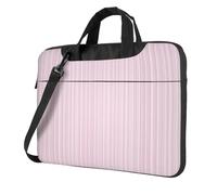 Pastel Light Pink Thin Stripes Pattern Laptop Bag Laptop Case 15.6 Inch Computer Bags Padded Sleeve Cover For Women Men
