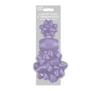 Pastel Lilac Luxury Bow & Ribbon Pack - Gift Wrapping Set with 2 Bows and 10m Ribbon