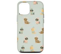 Pastel Little Long Helpers Long-Haired Christmas Dachshund Case for iPhone 12/12 Pro