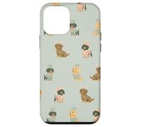 Pastel Little Long Helpers Long-Haired Christmas Dachshund Case for iPhone 12 mini