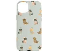 Pastel Little Long Helpers Long-Haired Christmas Dachshund Case for iPhone 15 Plus