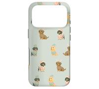 Pastel Little Long Helpers Long-Haired Christmas Dachshund Case for iPhone 17 Pro