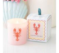Pastel Lobster Coconut & Sea Salt Candle - Beachy Gift & Decor