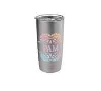 Pastel Mandala Travel Mug Personalized Name Pam Stainless Steel Insulated Tumbler