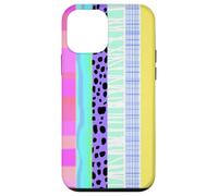 Pastel Mixed Pattern Stripes Colorful Design Case for iPhone 12 mini