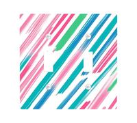 Pastel Modern Line Decorative Switch Cover 2 Gang Double Toggle, Colorful Abstract Striped Wall Plate Cover, Standard Size, Cool Fun Electrical Faceplate for Bedroom Living Room Decor