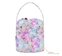 Pastel Ombre Tie Dye Crochet Bags Yarn Storage Tote Portable Storage Bags for Knitting Needles Crochet Accessory