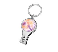 Pastel Orange and Pastel Purple Tie Dye Nail Clippers Toenail Clipper Cutters Professional Nail Trimmer Nail Cuticle Cutter for Women Men